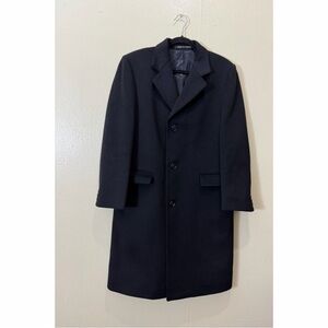 Classic Black Men's Trench Coat